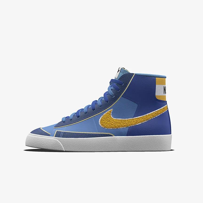 Giày Nike Blazer Mid '77 Unlocked By You Nam Xanh Vàng